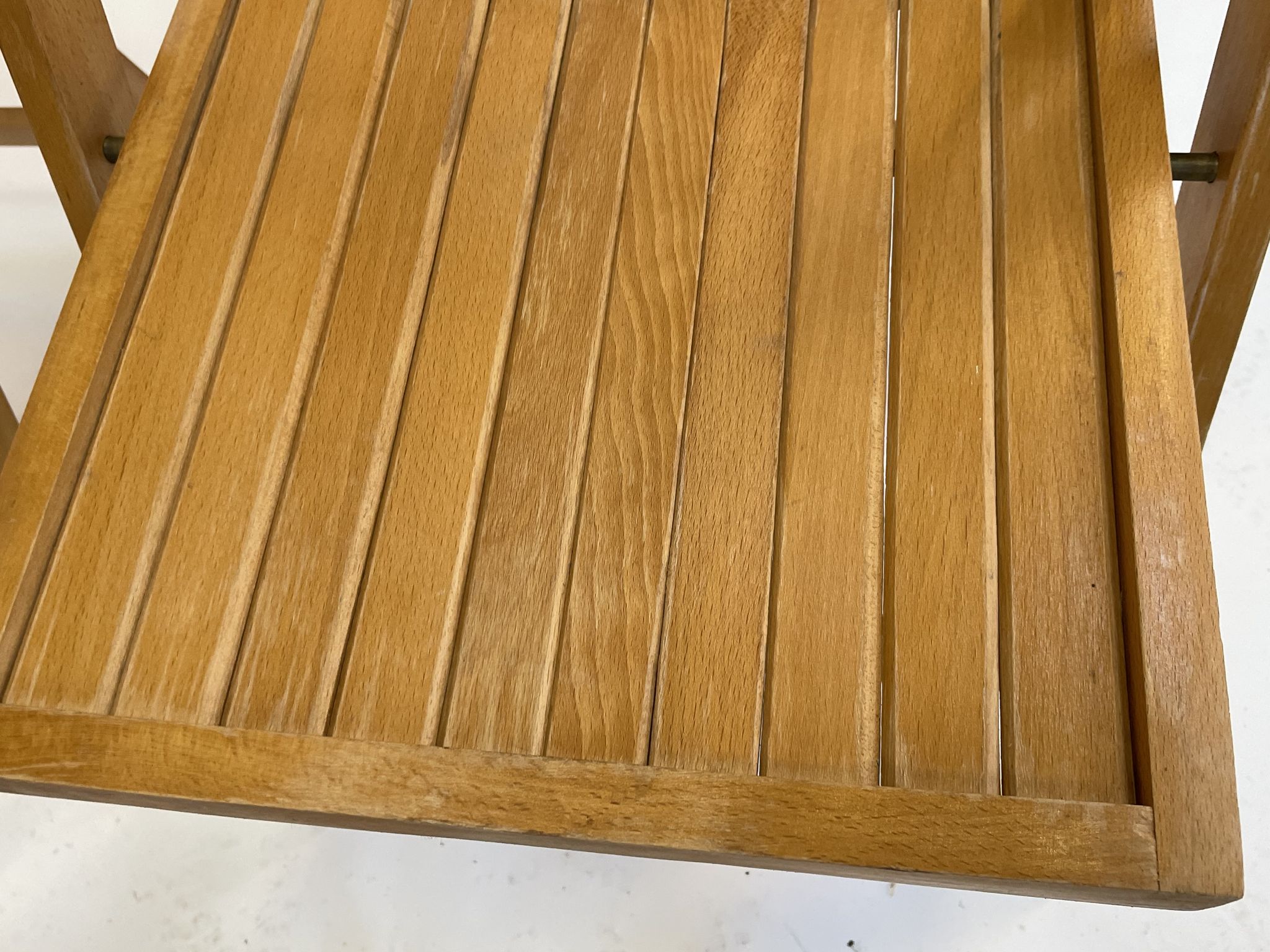 Set of four vintage wooden folding chair minimalism design 60s