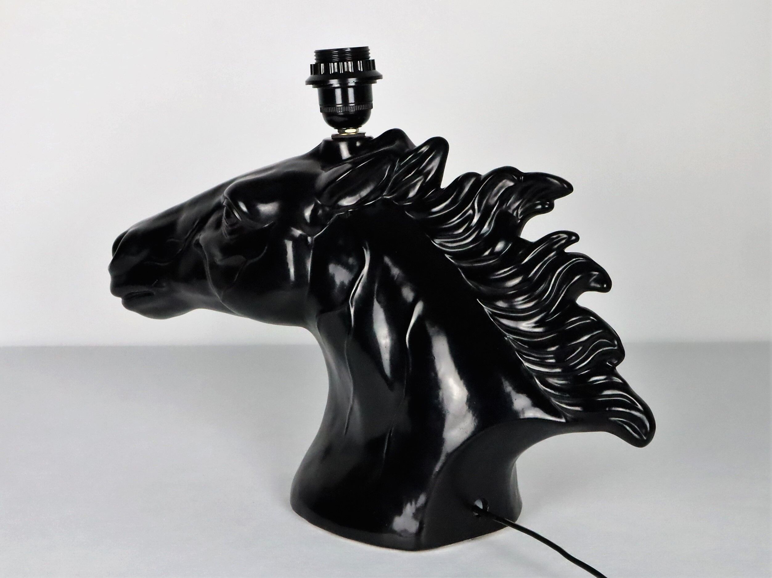 Ceramic horse lamp 1980