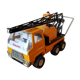 old truck sheet metal crane Sanson Junior Rico Espana 70s