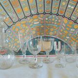 Baccarat crystal decanter honeycomb pattern Richelieu Champigny