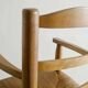 Vintage French Mid Century Wooden Armchairs in Elm & Rattan, 1950s