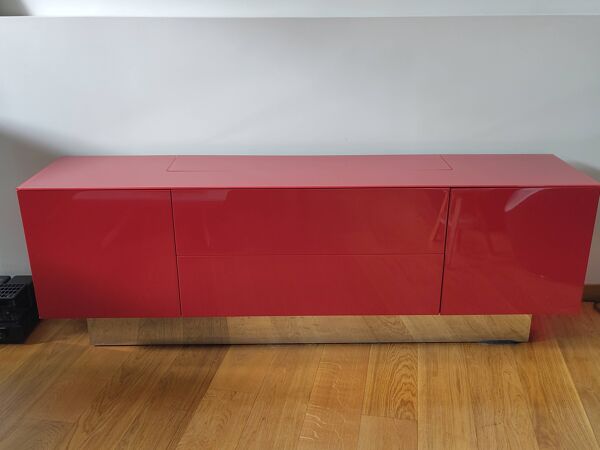 Buffet ''élégance'' Roche- Bobois meuble TV home cinema avec sa TV 48