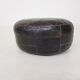 Mid-century round leather ottoman