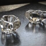 Paire de salerons cristal