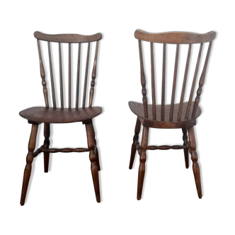 Pair of Baumann bistro chairs