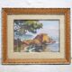 Tableau vintage, peinture signée R. Durand