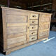 Renovated antique solid wood sideboard