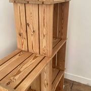 80's pine bookshelf