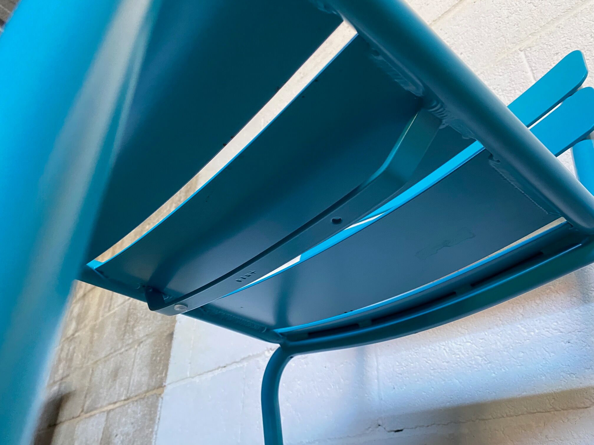 Tabouret de bar Luxembourg Fermob bleu empilable
