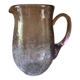 Pichet en verre craquelé couleur mauve