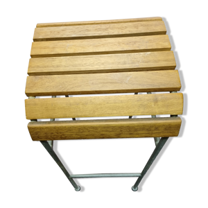 Tabouret de bar vintage en bois