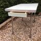 Formica table set with extensions + 4 Plastilux chairs