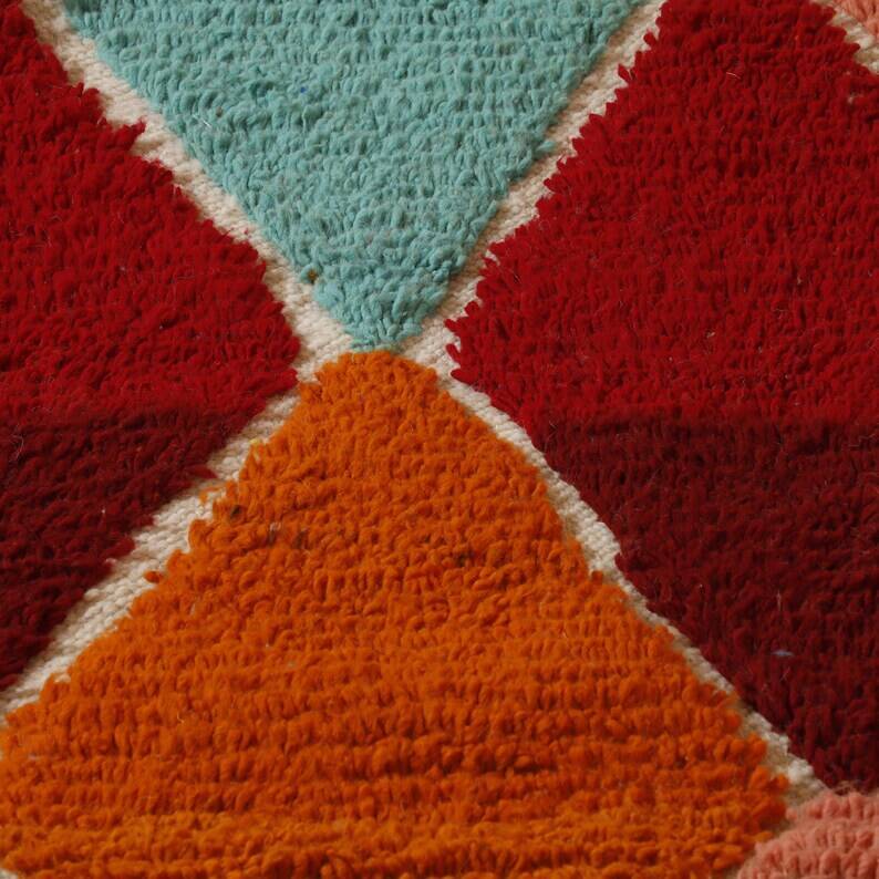 Multicolored Berber wool rug 250cmx150cm