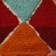 Multicolored Berber wool rug 250cmx150cm