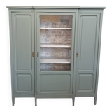 Bronze green display cabinet bookshelf