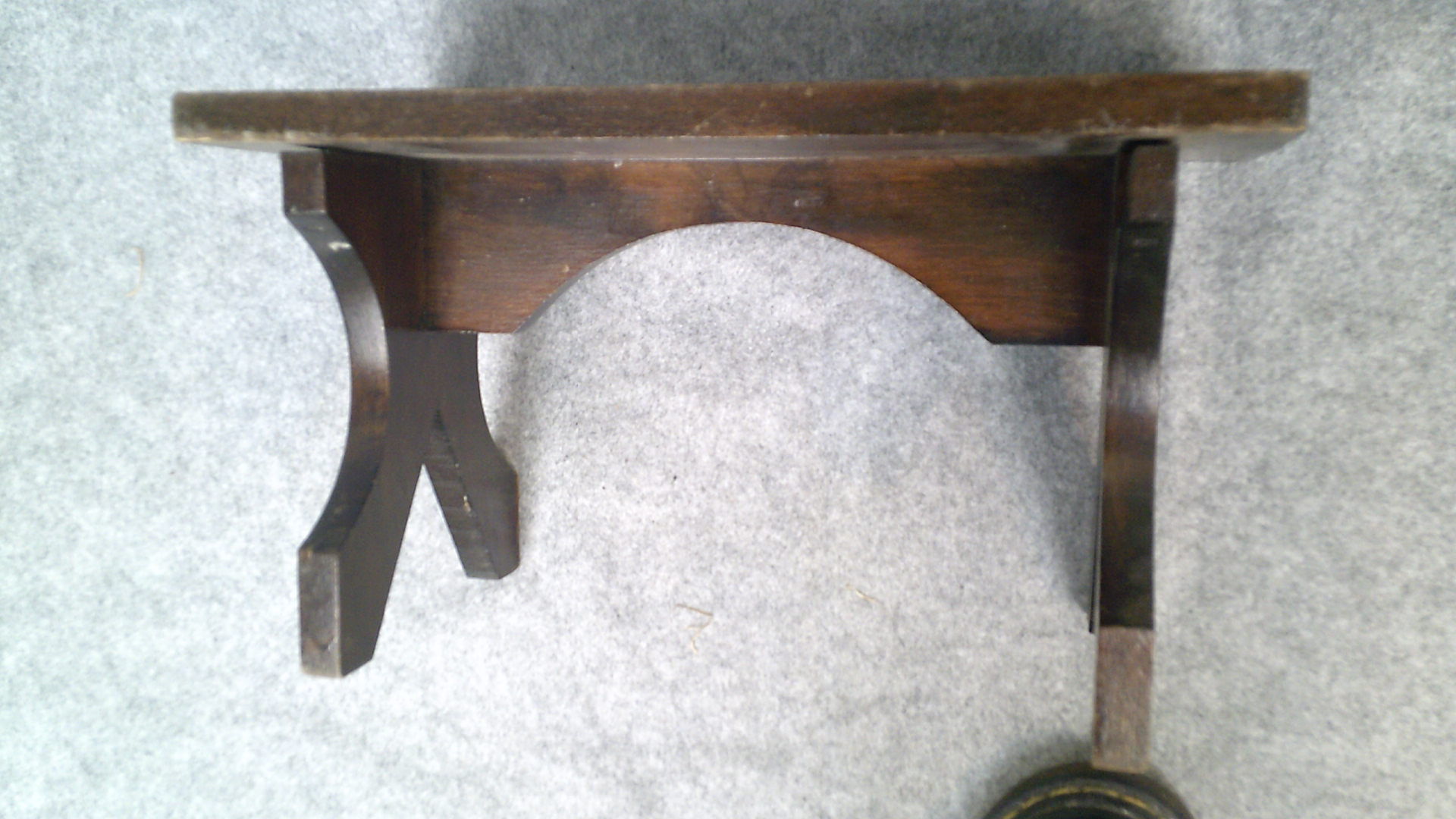 Wooden bench, foot rest from the 70s