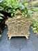 Solid brass magazine rack Art Nouveau