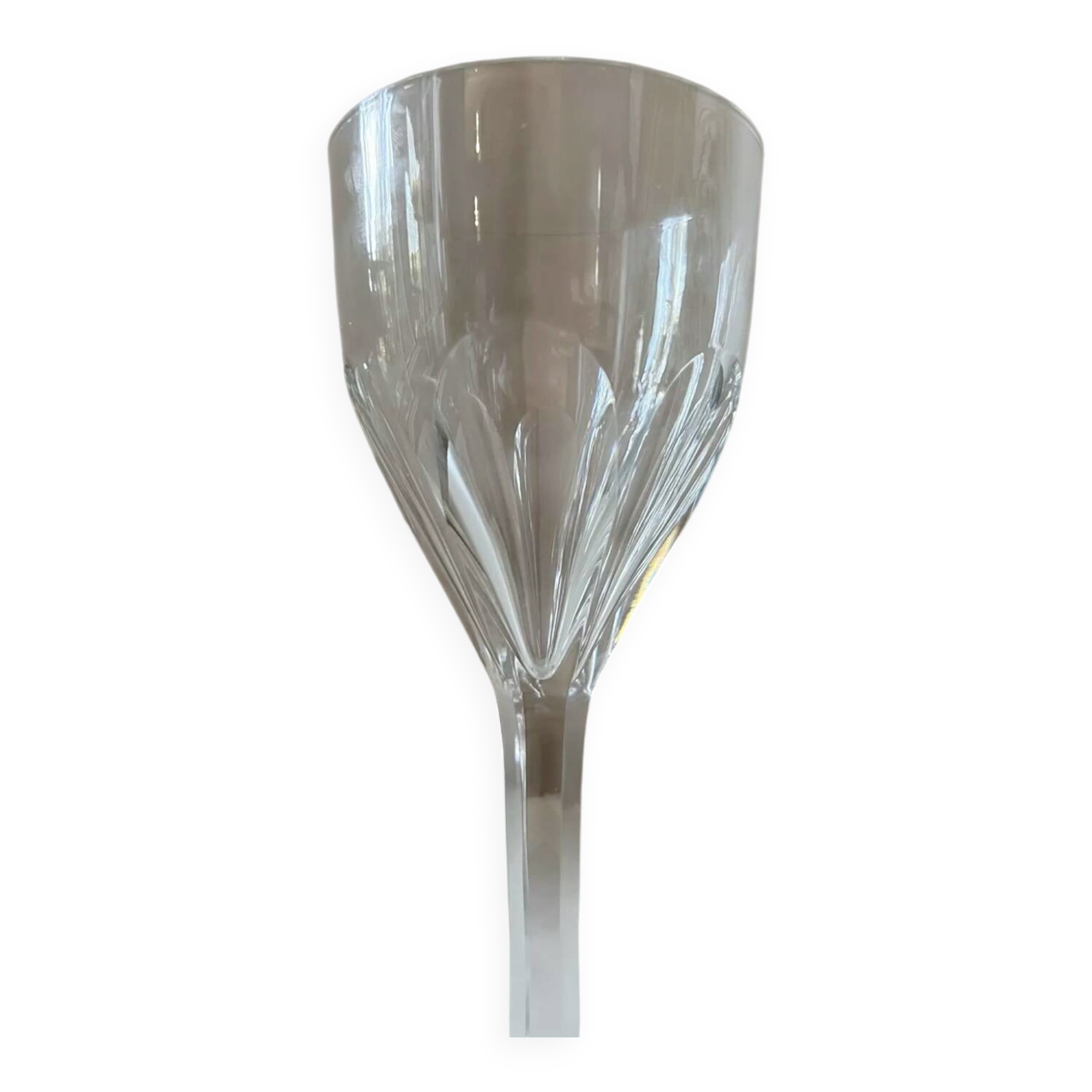 Saint Louis crystal stemmed glass, Bristol model H: 18.7