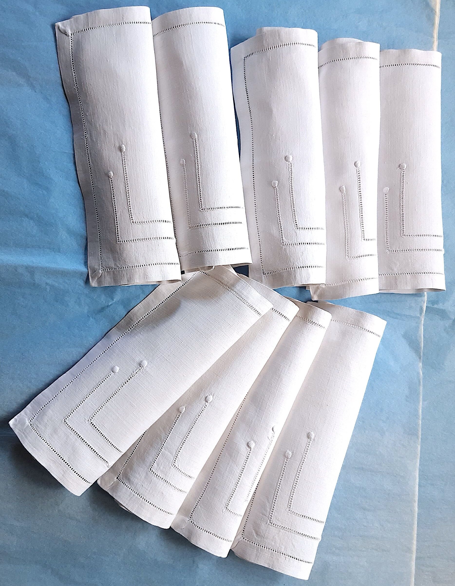 9 linen tea towels