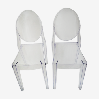 Paire de chaises empilable Victoria Ghost polycarbonate 2.0