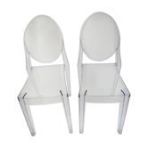Pair of stackable chairs Victoria Ghost / Polycarbonate 2.0