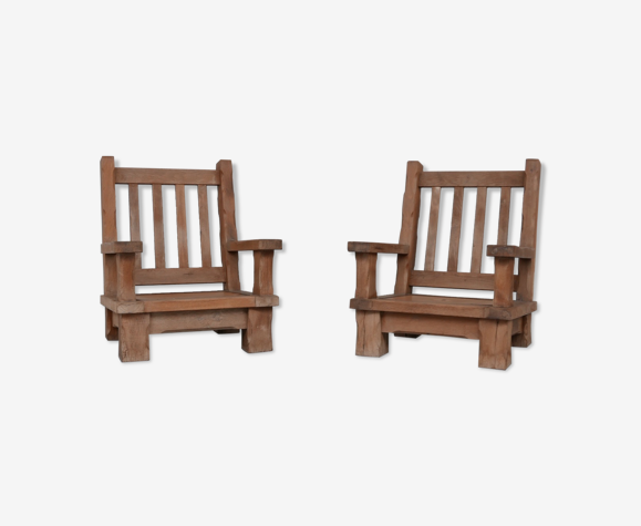 Paire de fauteuils français