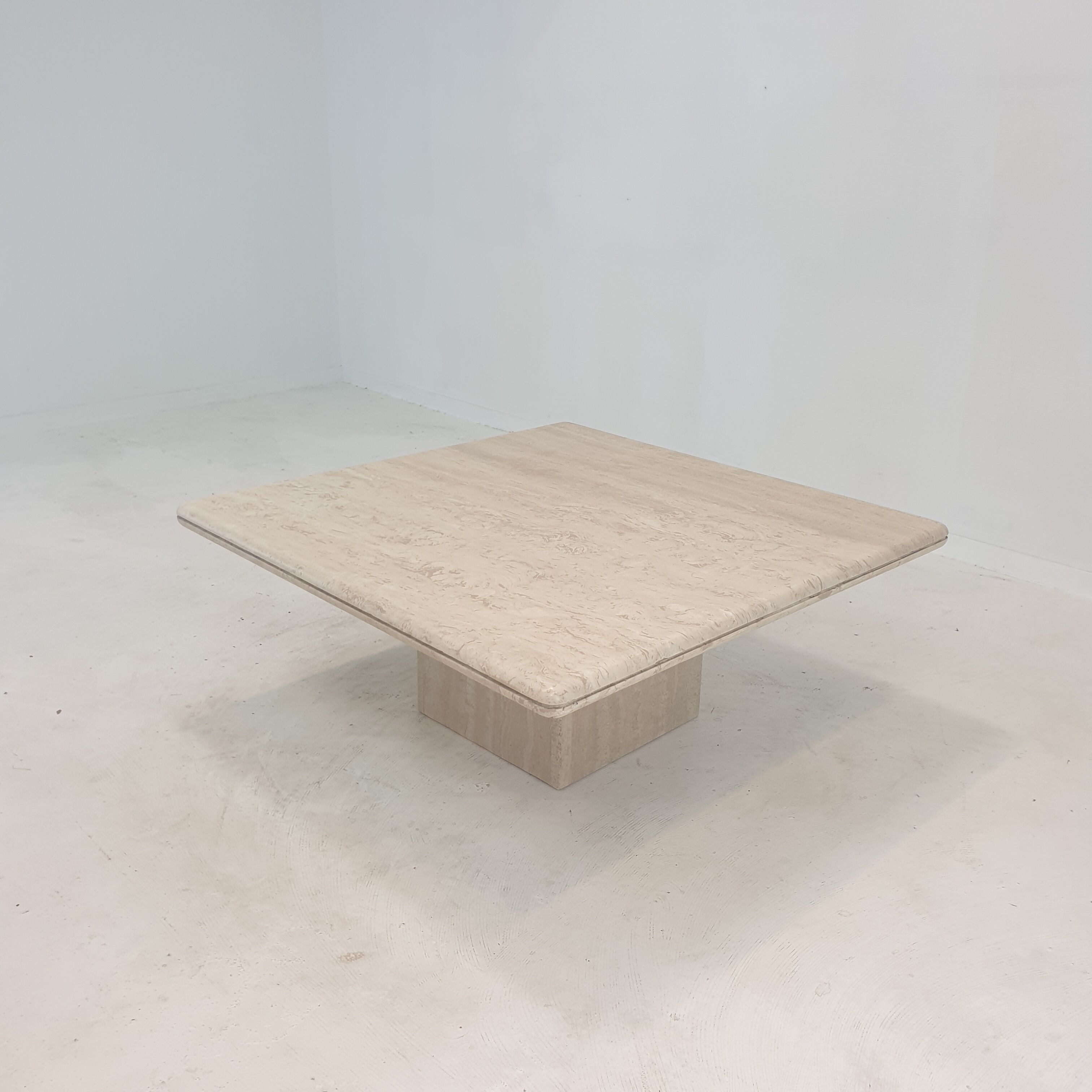 Italian Travertine Coffee Table, 1980's