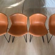 Set of 4 Bertoia chairs