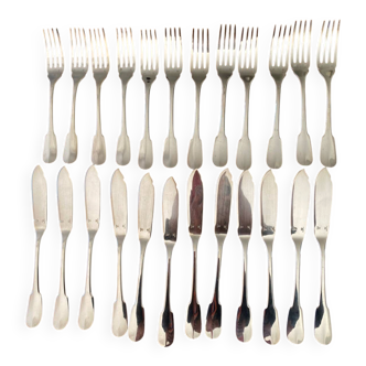 Cristofle Cluny fish cutlery