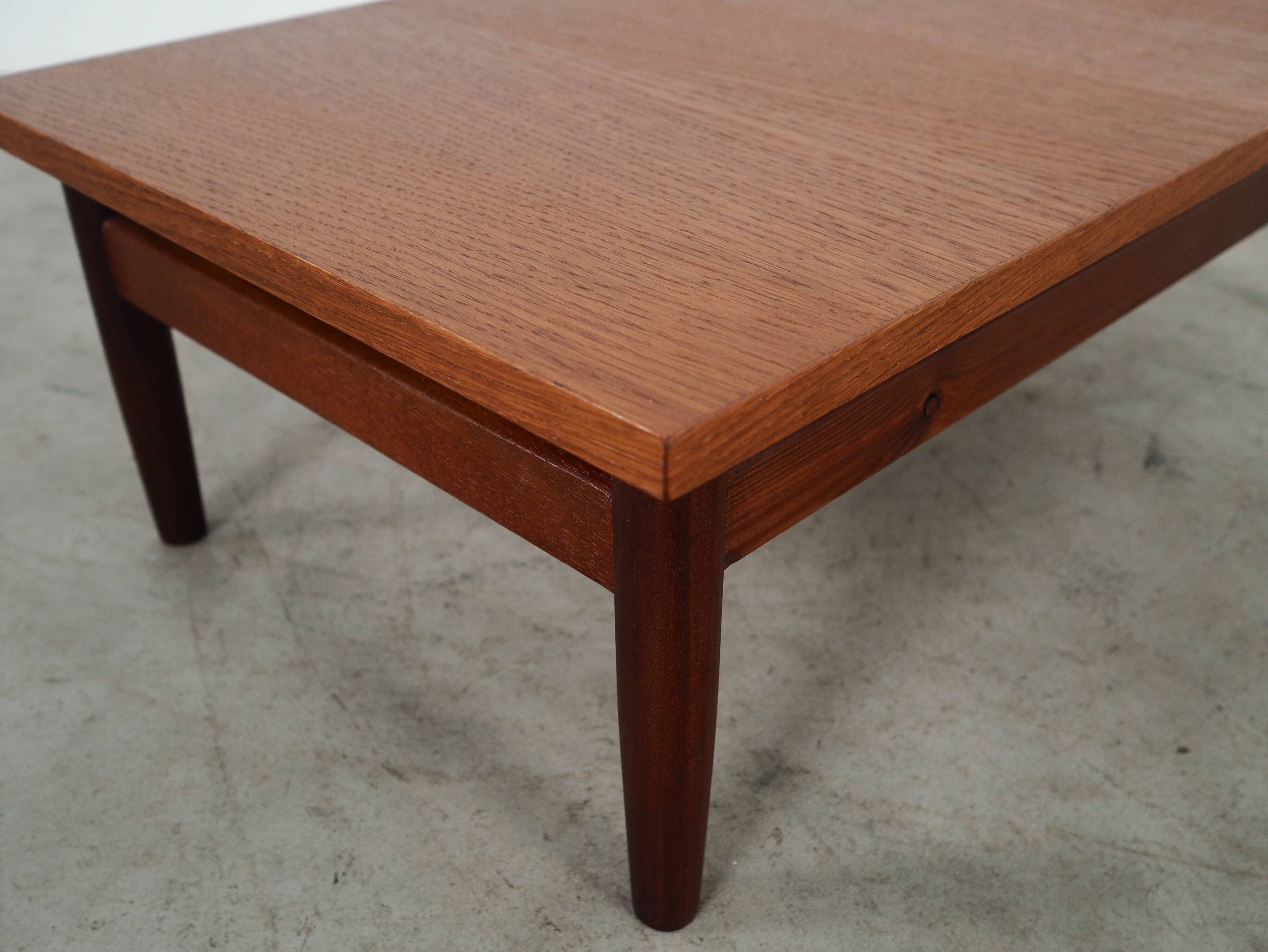 Oak coffee table, Danish design, 1970s, made in Denmark