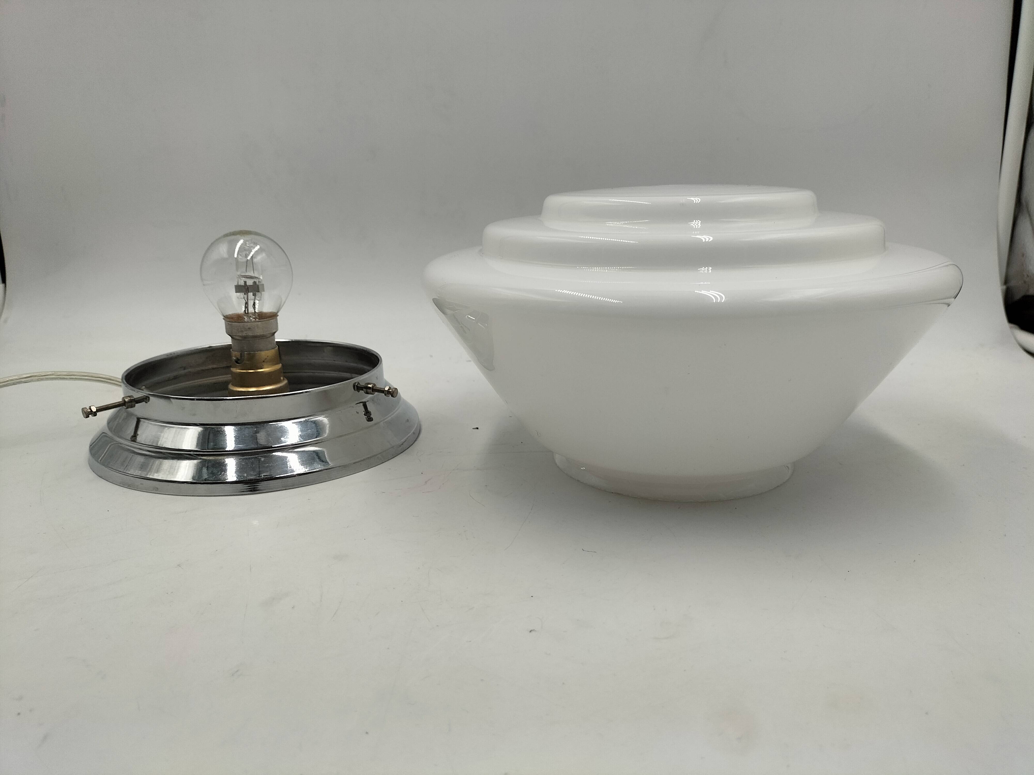 Art Deco Opaline Lamp