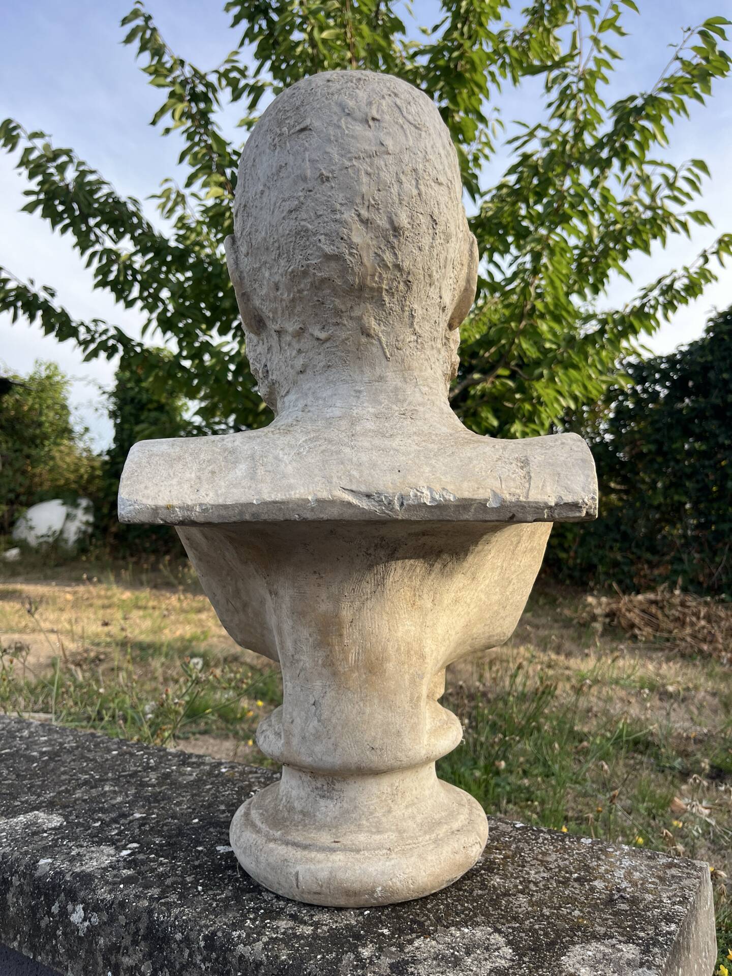 Buste ancien en plâtre, début XXeme