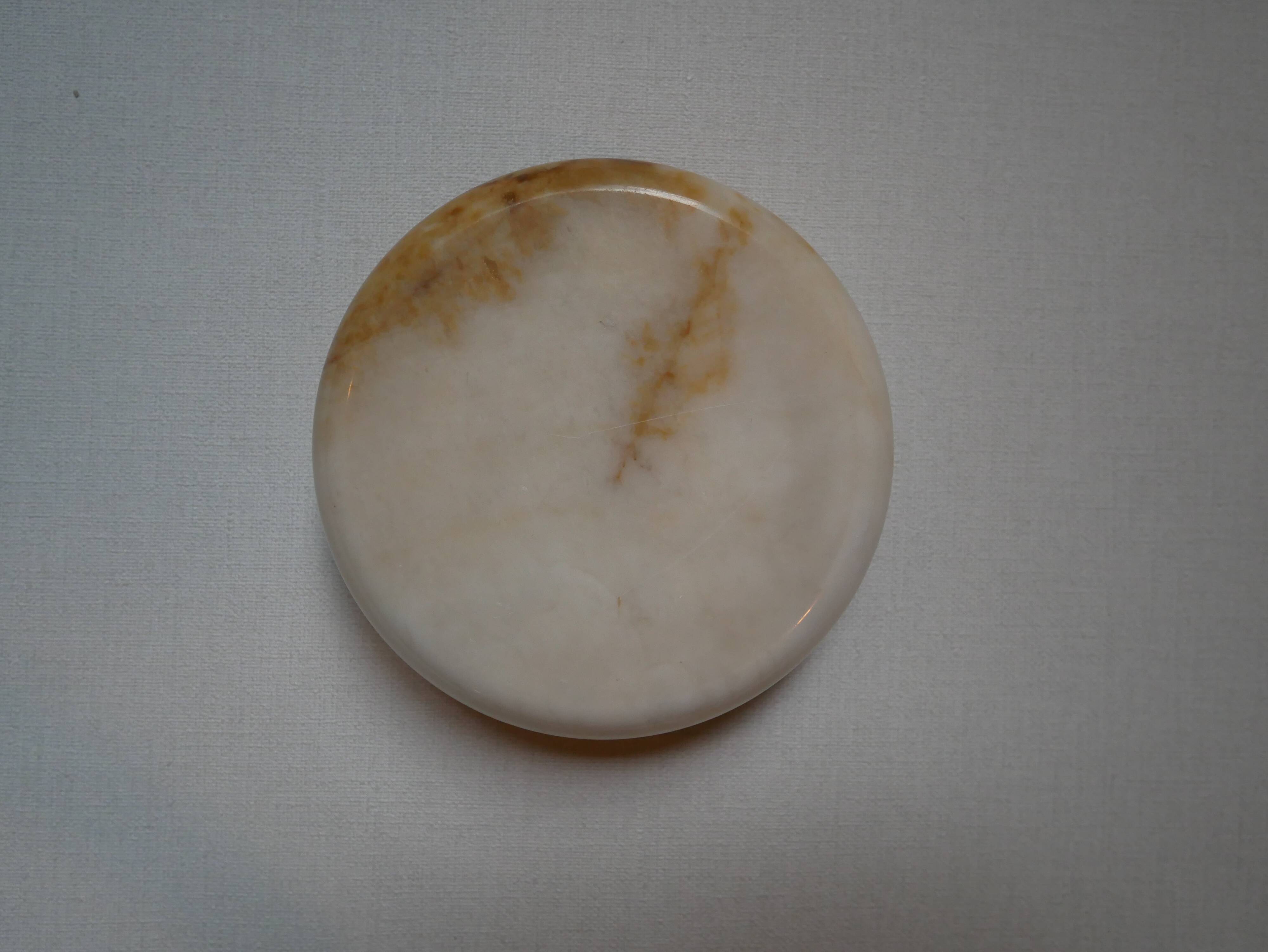 Vintage mineral stone ashtray, handcrafted country decoration