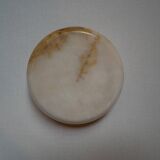 Vintage mineral stone ashtray, handcrafted country decoration