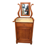 1900 period dressing table pitchpin with marble and mirror