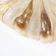 Vintage amber glass wall lamp by Wila Leuchten, Germany 1970's