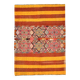 5x6 Yellow and Red Decorative Kilim Carpet, Orientel Kilim Rug, 140x192Cm