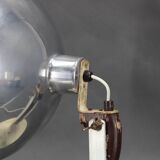 1950s Table Lamp with Aluminium Lampshade, Czechoslovakia