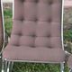 Chair tubular in Brown velvet of the 1970s