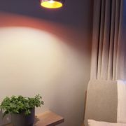 Set of 2 Vintage Topan style pendants - Danish design lamps - Space age sty