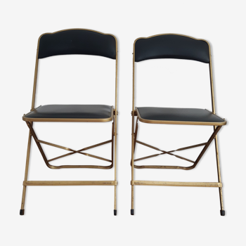 Set of 2 folding chairs skai and metal