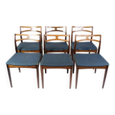 Ensemble de six chaises de salle à manger modèle 94 en palissandre par Johannes Andersen