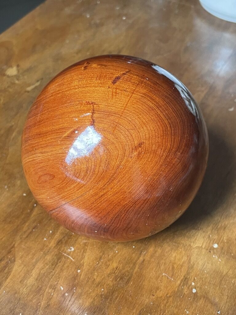 Rare wood decoration ball