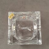 Cendrier en cristal massif moderniste design fait main art