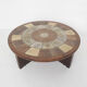 Tue Poulsen pour Haslev Møbelsnedkeri, table basse en pierre et chêne, Danemark années 1960