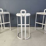 Vintage bar stools by Allmilmö, 1980s, Set of 3