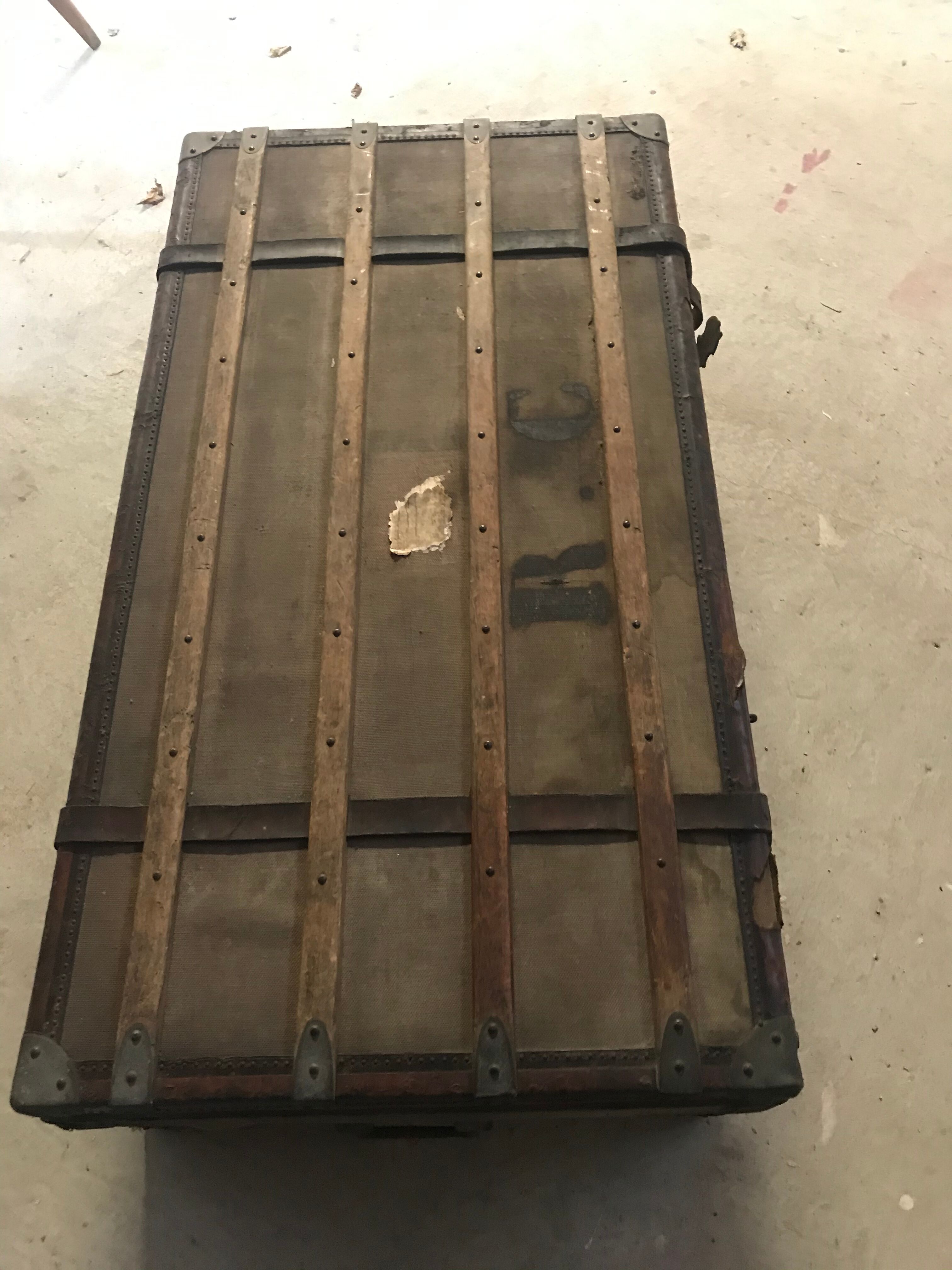 Ancient travel trunk