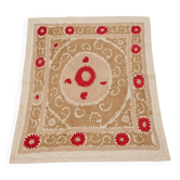 Vintage hand-embroidered tablecloth 130x153 cm