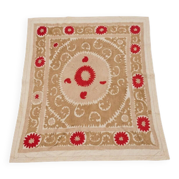 Vintage hand-embroidered tablecloth 130x153 cm