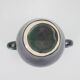 Black and green ceramic vase